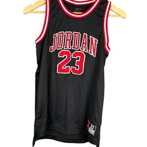 Jordan Brand Michael Jordan 23 Chicago Bulls Mesh Jersey Black Youth Large 12-13